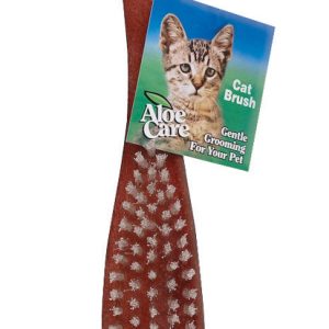 Aloe Care Brown Cat Brush 1 pk