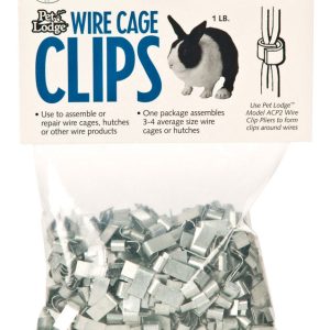 Pet Lodge Metal Cage Clips Silver