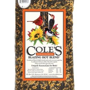 Cole's Blazing Hot Blend Assorted Species Black Oil Sunflower Wild Bird Food 20 lb