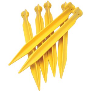 Coghlan's Yellow Tent Pegs 6.875 in. W X 9 in. L 6 pk