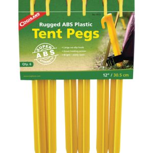 Coghlan's Yellow Tent Pegs 13.000 in. H X 6.875 in. W X 12 in. L 6 pk