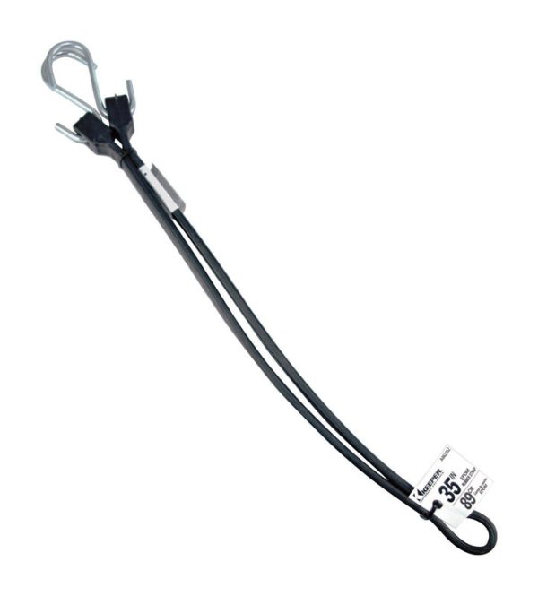 Keeper Black Rubber Tarp Strap 35 in. L 1 pk