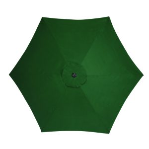 Living Accents 9 ft. Tiltable Green Market Umbrella