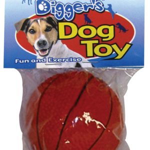 Boss Pet Digger's Orange Basketball Latex Squeaky Dog Toy Medium 1 pk
