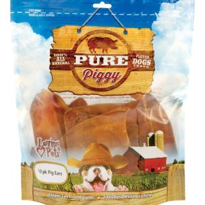 Loving Pets American Farms Pig Ears Beef Treats For Dog 1 lb 11 in. 1 pk