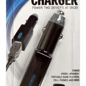 Goxt 12 V Black Dual USB Charger 1 pk