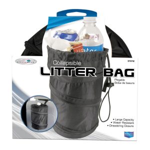 Custom Accessories Black Collapsible Trash-It Bag For Universally fits all vehicles 1 pk