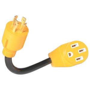 Camco 12 in. 50 amps Power Grip Generator Adapter 1 pk