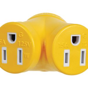 Camco 30 amps RV Generator Outlet Adapter 3 Prong 1 pk