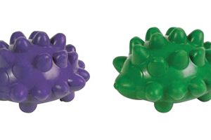 Chomper Assorted Hedgehog Squeaker Rubber Dog Toy Large 4 pk