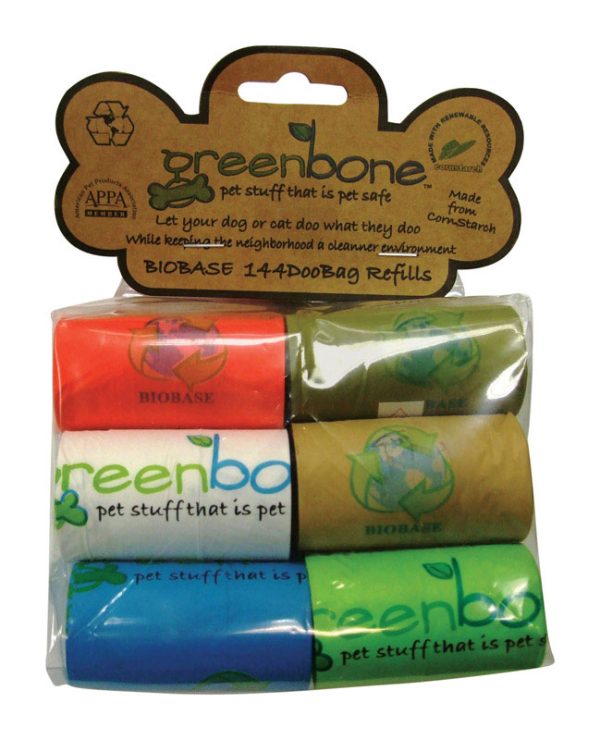Greenbone Corn-Based Resin Disposable Pet Waste Bags 144 pk