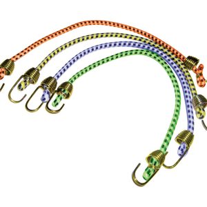 Keeper Assorted Bungee Cord 10 in. L X 0.16 in. 4 pk