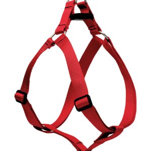 Lupine Pet Basic Solids Red Red Nylon Dog Harness
