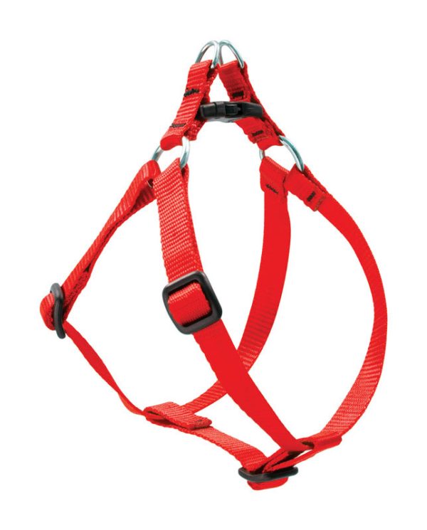 Lupine Pet Basic Solids Red Red Nylon Dog Harness