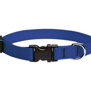 Lupine Pet Basic Solids Blue Blue Nylon Dog Adjustable Collar