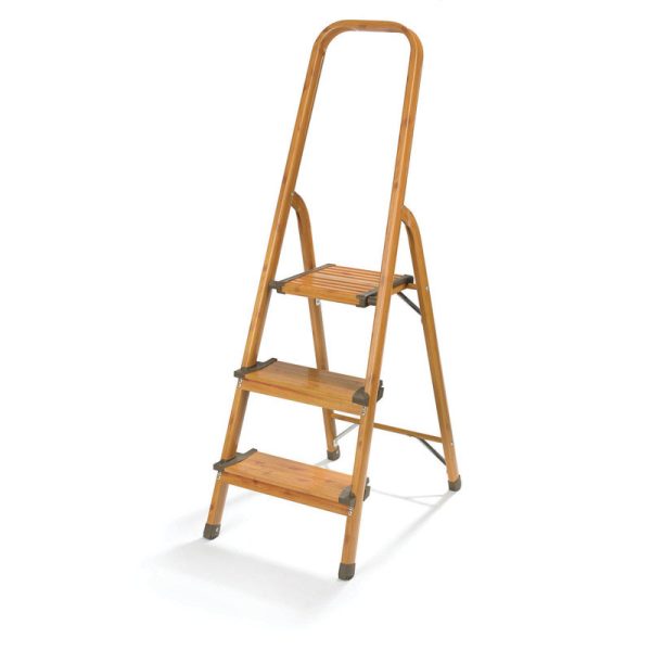 Polder 3-Step 52.5 in. H 225 lb. capacity 3 step Aluminum Folding Step Stool