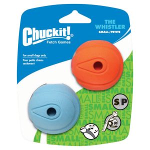 Chuckit! Assorted Whistler Rubber Dog Toy Small 2 pk