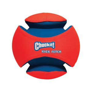 Chuckit! Blue/Orange Kick Fetch Rubber Ball Dog Toy Large 1 pk