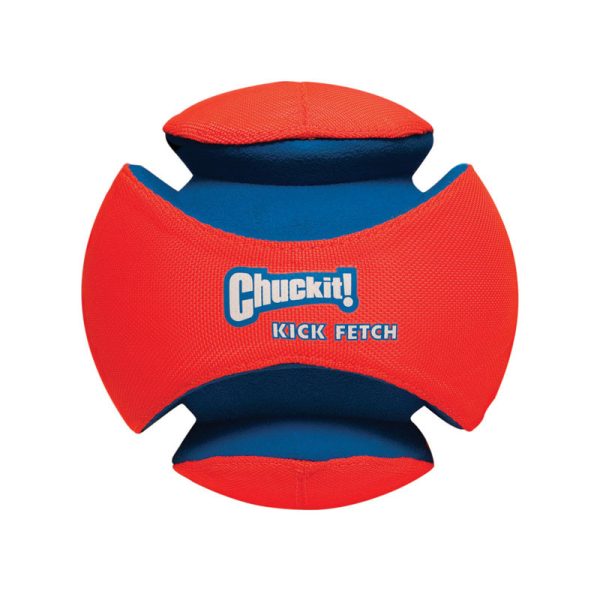Chuckit! Blue/Orange Kick Fetch Rubber Ball Dog Toy Large 1 pk