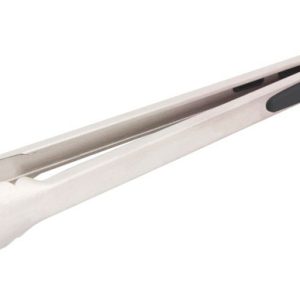 Grill Mark Stainless Steel Black/Silver Grill Tongs 1 pc