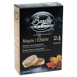 Bradley Smoker All Natural Maple All Natural Wood Bisquettes 24 pk
