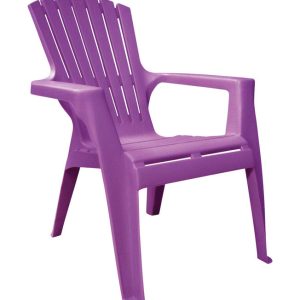 Adams Kids Adirondack Bright Violet Polypropylene Frame Adirondack Chair