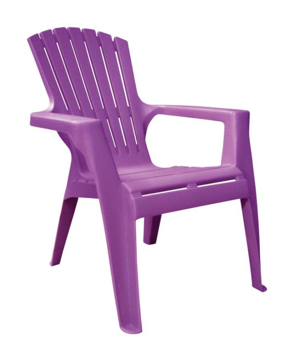 Adams Kids Adirondack Bright Violet Polypropylene Frame Adirondack Chair