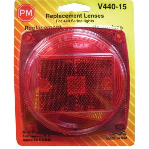 Peterson Red Square Tail Light Replacement Lens