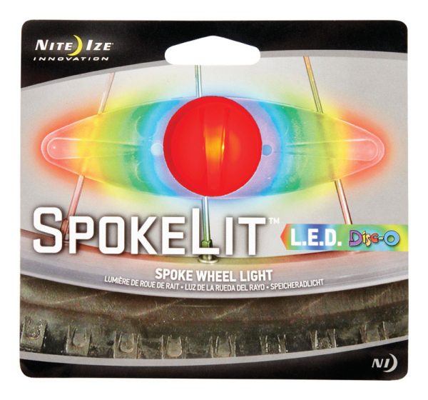 Nite Ize SpokeLit Rubber LED Bike Light Disc-O
