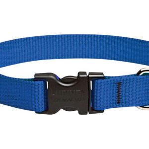 Lupine Pet Basic Solids Blue Blue Nylon Dog Adjustable Collar