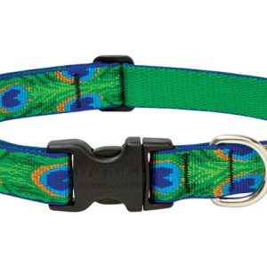 Lupine Pet Original Designs Multicolor Tail Feathers Nylon Dog Adjustable Collar
