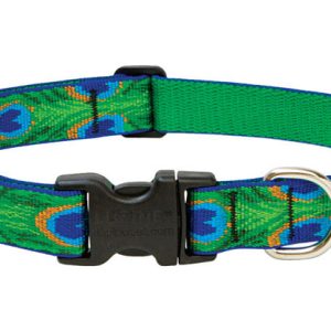 Lupine Pet Original Designs Multicolor Tail Feathers Nylon Dog Adjustable Collar