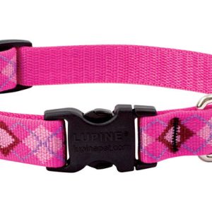 Lupine Pet Original Designs Multicolor Puppy Love Nylon Dog Adjustable Collar