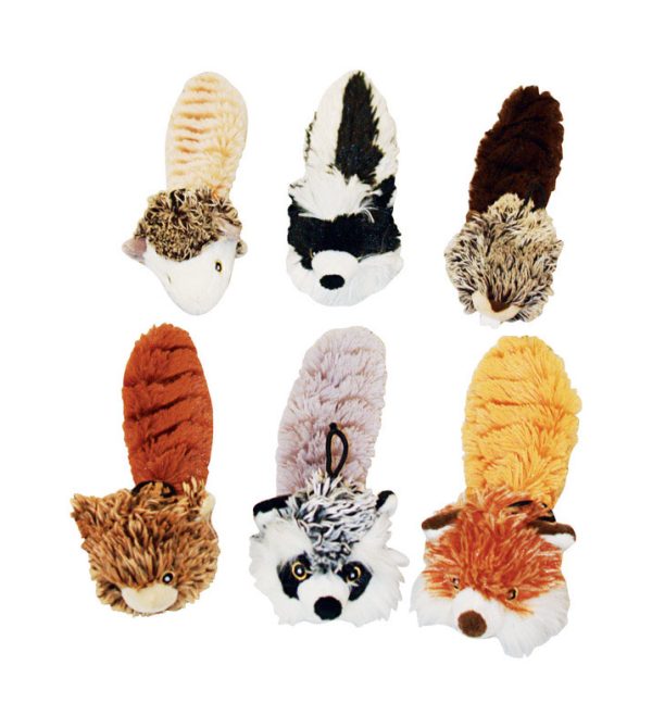 Multipet Bouncy Burrow Buddies Assorted Assortment Plush Dog Toy Medium 1 pk