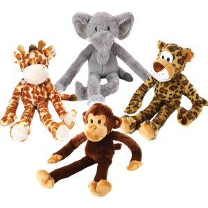 Multipet Assorted Swingin Safari Plush Dog Toy Extra Large