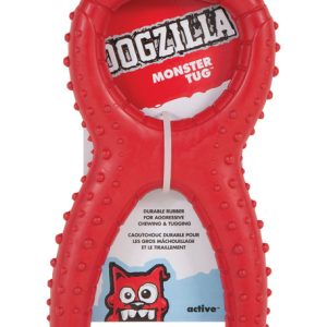 Dogzilla Red Monster Rubber Tug Toy Large 1 pk