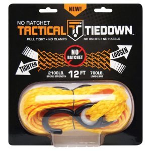 Tactical Tiedown 12 ft. L Yellow Tie Down 700 lb 1 pk