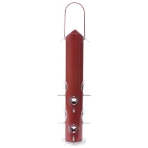 Perky-Pet Wild Bird and Finch 1.5 lb Metal/Plastic Tube Bird Feeder 8 ports