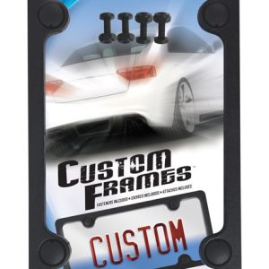 Custom Accessories Black ABS License Plate Frame