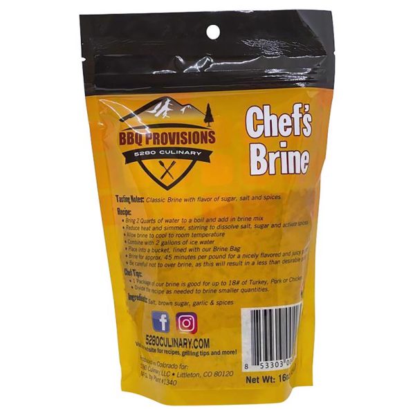5280 Culinary BBQ Provisions Chefs Brine Brine Mix 16 oz
