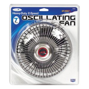 Custom Accessories 12 V Black Oscillating Fan 1 pk