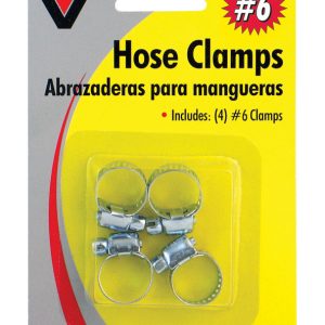 Victor 1/4 in to 7/8 in. SAE 4' SAE 6 Silver Hose Clamp Stainless Steel Band
