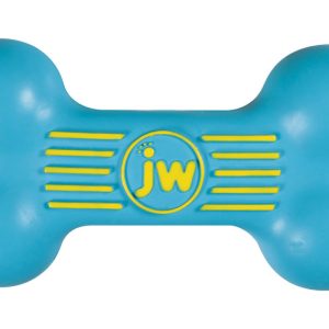 JW Pet iSqueak Assorted Bone Rubber Squeak Dog Toy Medium 1 pk
