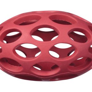 JW Pet Hol-ee Assorted Rubber Football Dog Toy Medium 1 pk