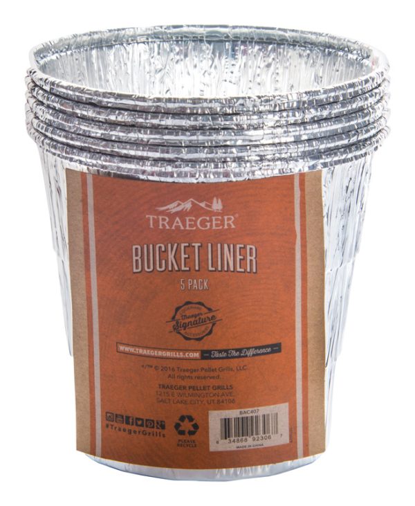 Traeger Aluminum Bucket Liner 5 in. L X 4.33 in. W