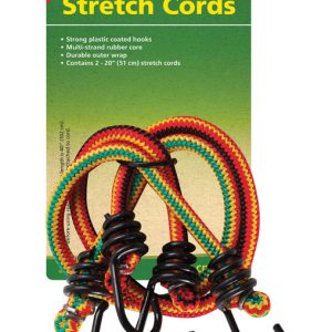 Coghlan's Multicolored Bungee Stretch Cord 20 in. L X 0.315 in. 99 lb 2 pk