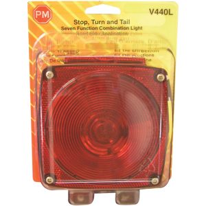 Peterson Red Square License/Stop/Tail/Turn Light