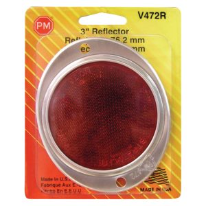 Peterson Red Round Reflector 1 pk