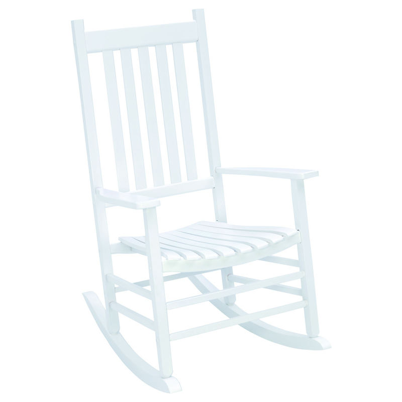 Jack Post Knollwood White Wood Frame Rocking Chair - PaintPlace New York