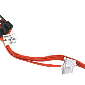 Keeper Orange Flat Bungee Cord 36 in. L X 0.315 in. 2 pk